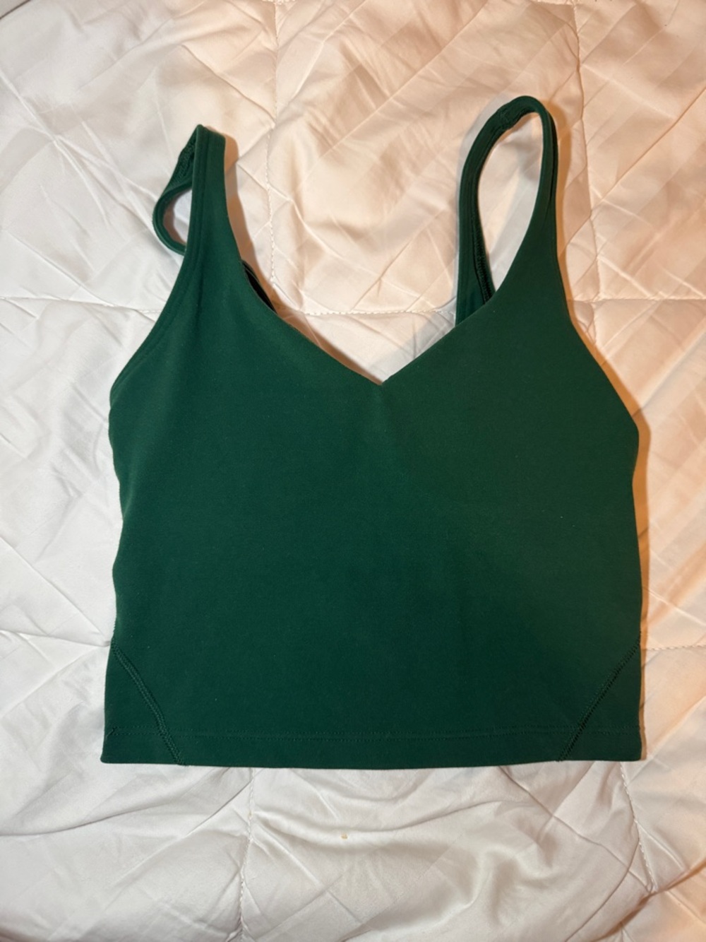 lululemon athletica Dark Green Cropped Tank Top Align